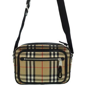 Burberry Check Leather Crossbody Bag Shoulder
